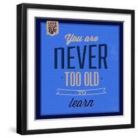 You are Never Too Old 1-Lorand Okos-Framed Art Print