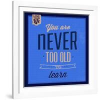 You are Never Too Old 1-Lorand Okos-Framed Art Print