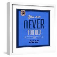 You are Never Too Old 1-Lorand Okos-Framed Art Print