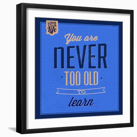 You are Never Too Old 1-Lorand Okos-Framed Art Print