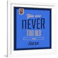 You are Never Too Old 1-Lorand Okos-Framed Art Print