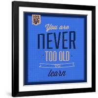 You are Never Too Old 1-Lorand Okos-Framed Art Print