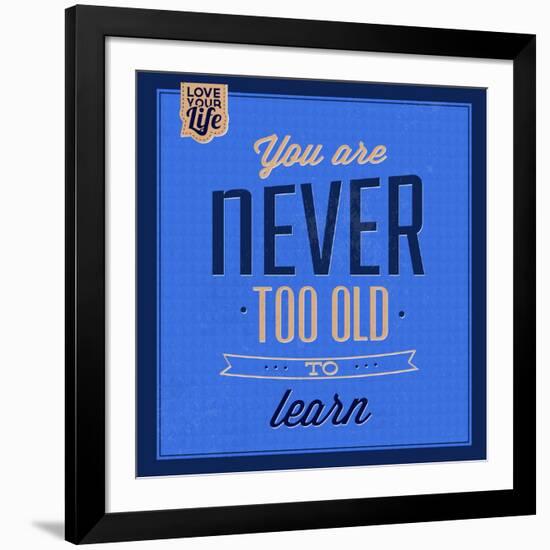 You are Never Too Old 1-Lorand Okos-Framed Art Print