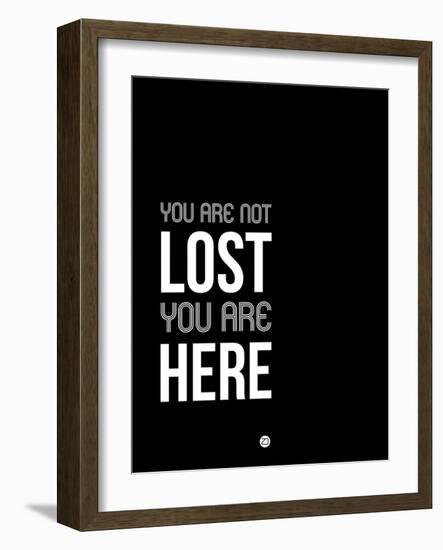 You are Not Lost Black and White-NaxArt-Framed Art Print