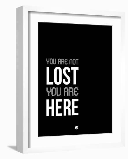 You are Not Lost Black and White-NaxArt-Framed Art Print