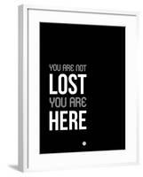 You are Not Lost Black and White-NaxArt-Framed Art Print