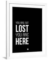 You are Not Lost Black and White-NaxArt-Framed Art Print