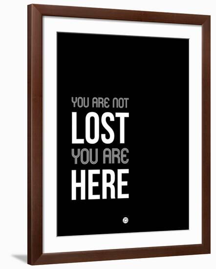 You are Not Lost Black and White-NaxArt-Framed Art Print