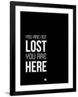 You are Not Lost Black and White-NaxArt-Framed Art Print