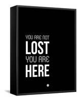 You are Not Lost Black and White-NaxArt-Framed Stretched Canvas