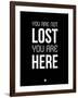 You are Not Lost Black-NaxArt-Framed Art Print