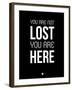 You are Not Lost Black-NaxArt-Framed Art Print