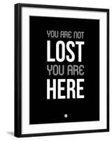 You are Not Lost Black-NaxArt-Framed Art Print