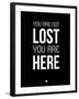 You are Not Lost Black-NaxArt-Framed Art Print