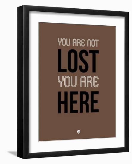 You are Not Lost Brown-NaxArt-Framed Art Print