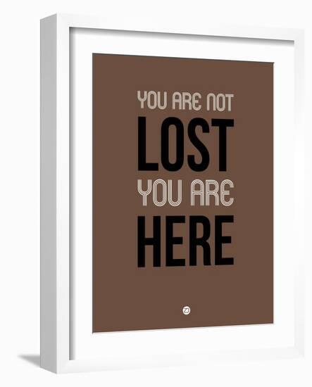 You are Not Lost Brown-NaxArt-Framed Art Print