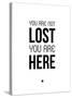 You are Not Lost White-NaxArt-Stretched Canvas