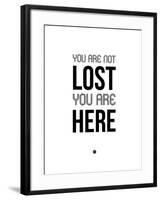 You are Not Lost White-NaxArt-Framed Art Print