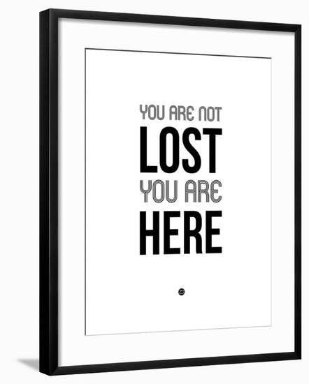 You are Not Lost White-NaxArt-Framed Art Print