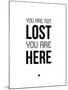 You are Not Lost White-NaxArt-Mounted Art Print