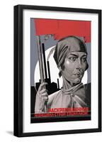 You Are Now a Free Woman, Help Build Socialism!-Adolf Strakhov-Framed Art Print