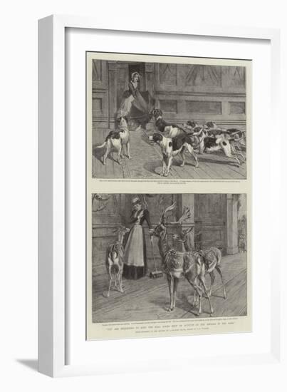 You are Requested to Keep the Hall Doors Shut on Account of the Animals in the Park-Samuel Edmund Waller-Framed Giclee Print