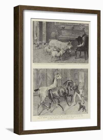 You are Requested to Keep the Hall Doors Shut on Account of the Animals in the Park-Samuel Edmund Waller-Framed Giclee Print