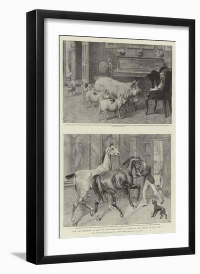 You are Requested to Keep the Hall Doors Shut on Account of the Animals in the Park-Samuel Edmund Waller-Framed Giclee Print