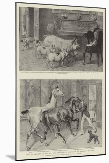 You are Requested to Keep the Hall Doors Shut on Account of the Animals in the Park-Samuel Edmund Waller-Mounted Giclee Print
