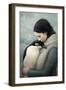 You are Safe - Penguin-Paula Belle Flores-Framed Art Print