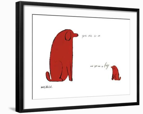 You Are So Little and You Are So Big, c. 1958-Andy Warhol-Framed Art Print