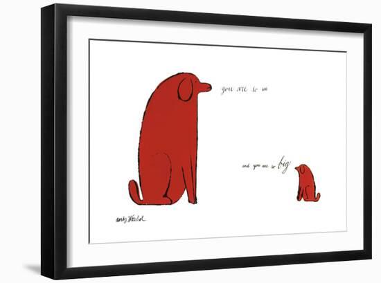 You Are So Little and You Are So Big, c. 1958-Andy Warhol-Framed Art Print