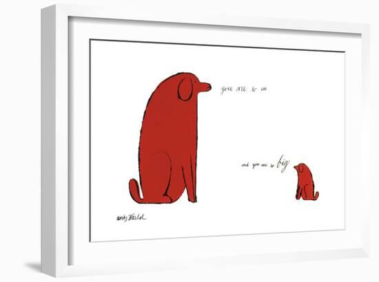 You Are So Little and You Are So Big, c. 1958-Andy Warhol-Framed Art Print