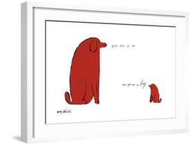 You Are So Little and You Are So Big, c. 1958-Andy Warhol-Framed Giclee Print