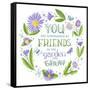 You are Surrounded by Friends-Heather Rosas-Framed Stretched Canvas