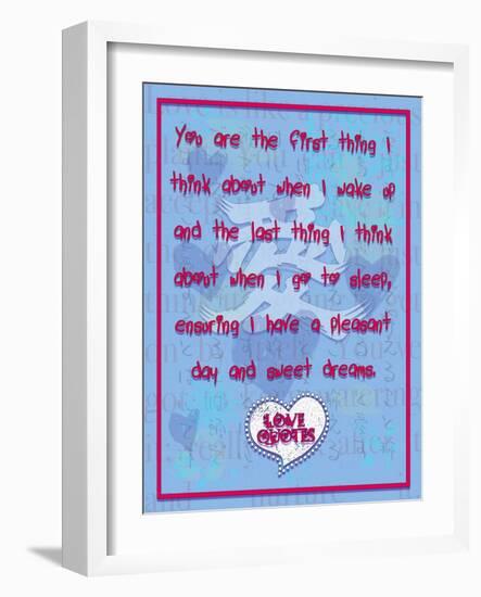 You are the First Thing I Think About-Cathy Cute-Framed Giclee Print