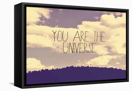 You are the Universe-Vintage Skies-Framed Stretched Canvas