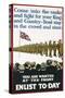 You are Wanted at the Front, Enlist Today Recruitment Poster-null-Stretched Canvas