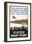 You are Wanted at the Front, Enlist Today Recruitment Poster-null-Framed Giclee Print