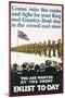 You are Wanted at the Front, Enlist Today Recruitment Poster-null-Mounted Giclee Print