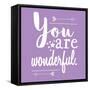 You Are Wonderful-Jelena Matic-Framed Stretched Canvas