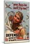 You Buy Em We'll Fly Em Defense Bonds Stamps WWII War Propaganda Art Print Poster-null-Mounted Poster