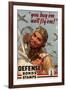 You Buy Em We'll Fly Em Defense Bonds Stamps WWII War Propaganda-null-Framed Art Print
