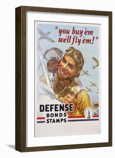 You Buy 'Em We'll Fly 'Em! Poster-J. Walter Wilkinson and Walter G. Wilkinson-Framed Giclee Print