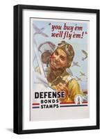 You Buy 'Em We'll Fly 'Em! Poster-J. Walter Wilkinson and Walter G. Wilkinson-Framed Giclee Print