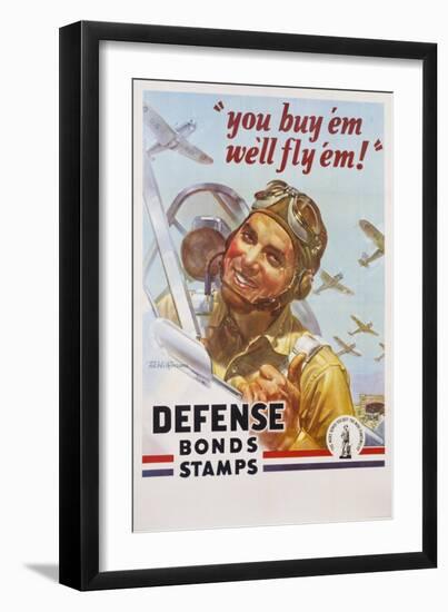 You Buy 'Em We'll Fly 'Em! Poster-J. Walter Wilkinson and Walter G. Wilkinson-Framed Giclee Print