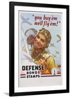 You Buy 'Em We'll Fly 'Em! Poster-J. Walter Wilkinson and Walter G. Wilkinson-Framed Giclee Print