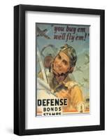 You Buy'em We'll Fly'em!-H^H^ Wilkinsons-Framed Art Print