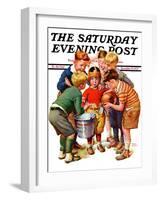 "You Can Be the Water Boy!," Saturday Evening Post Cover, November 27, 1937-Frances Tipton Hunter-Framed Giclee Print