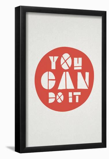 You Can Do It Affirmation Dot-null-Framed Poster